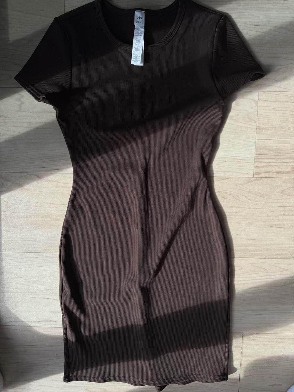 Alo Yoga Wellness Rib Tee Dress